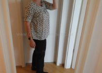 Schwalbenbluse an Ginger